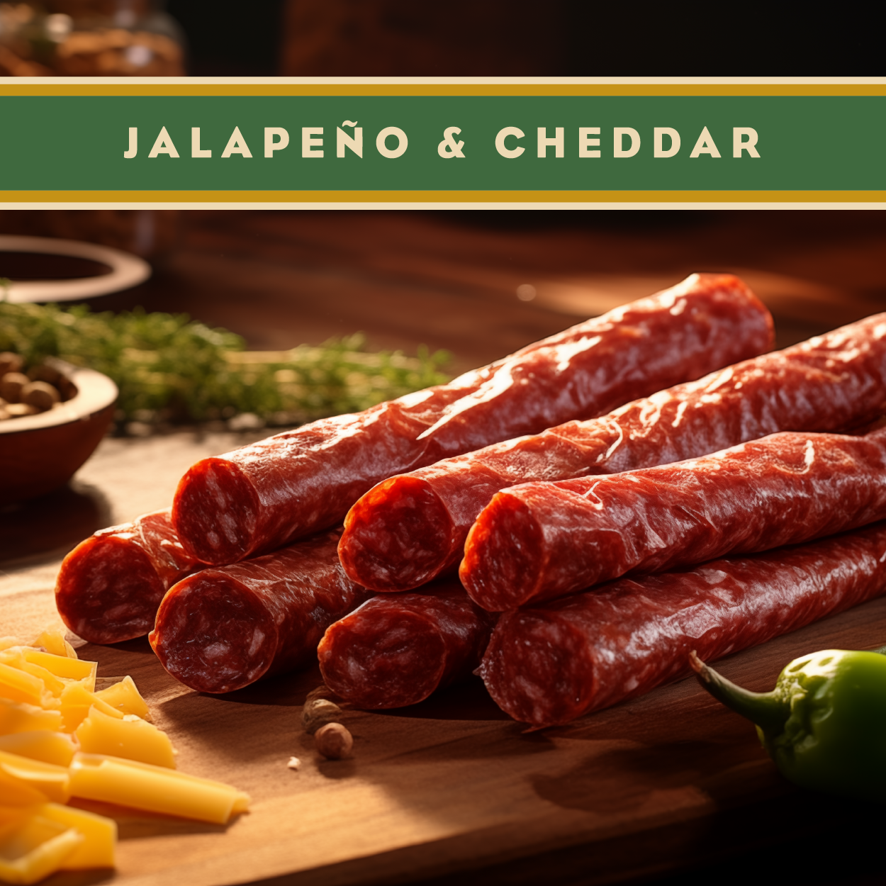 Wisconsin Beef Stick Jalapeño & Cheddar