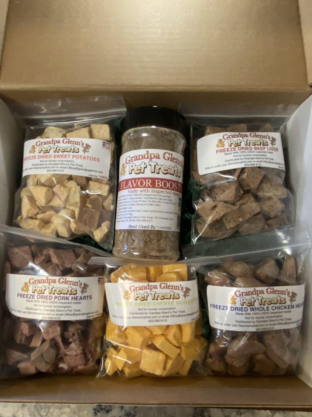 All-Natural Pet Treat Gift Box