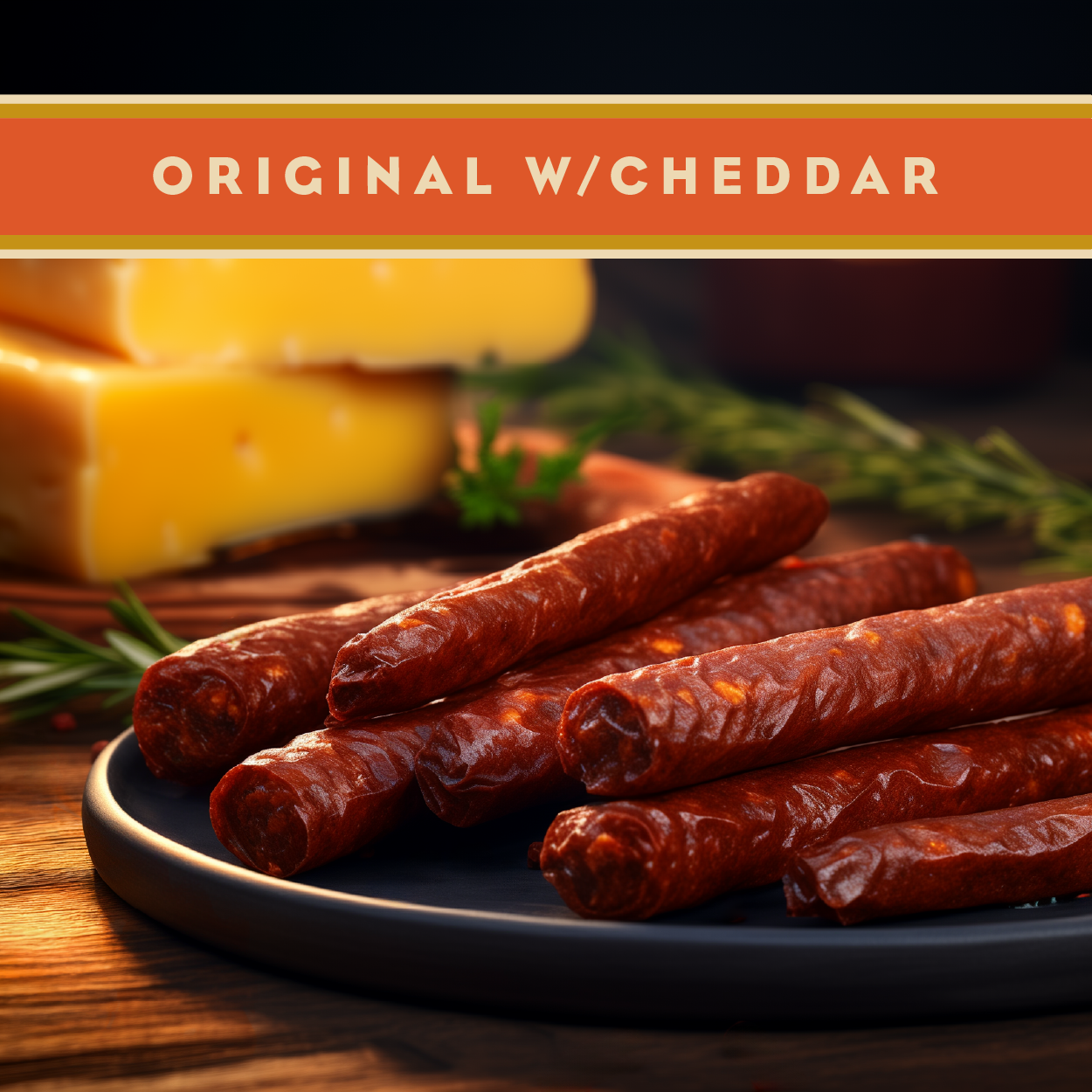 Wisconsin Beef Stick Original w/Cheddar